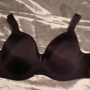 Black Playtex lightly padded wide strapped bra 38D